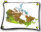Satellite Image of Canada