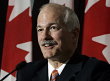 NDP Leader Jack Layton said the revised budget \