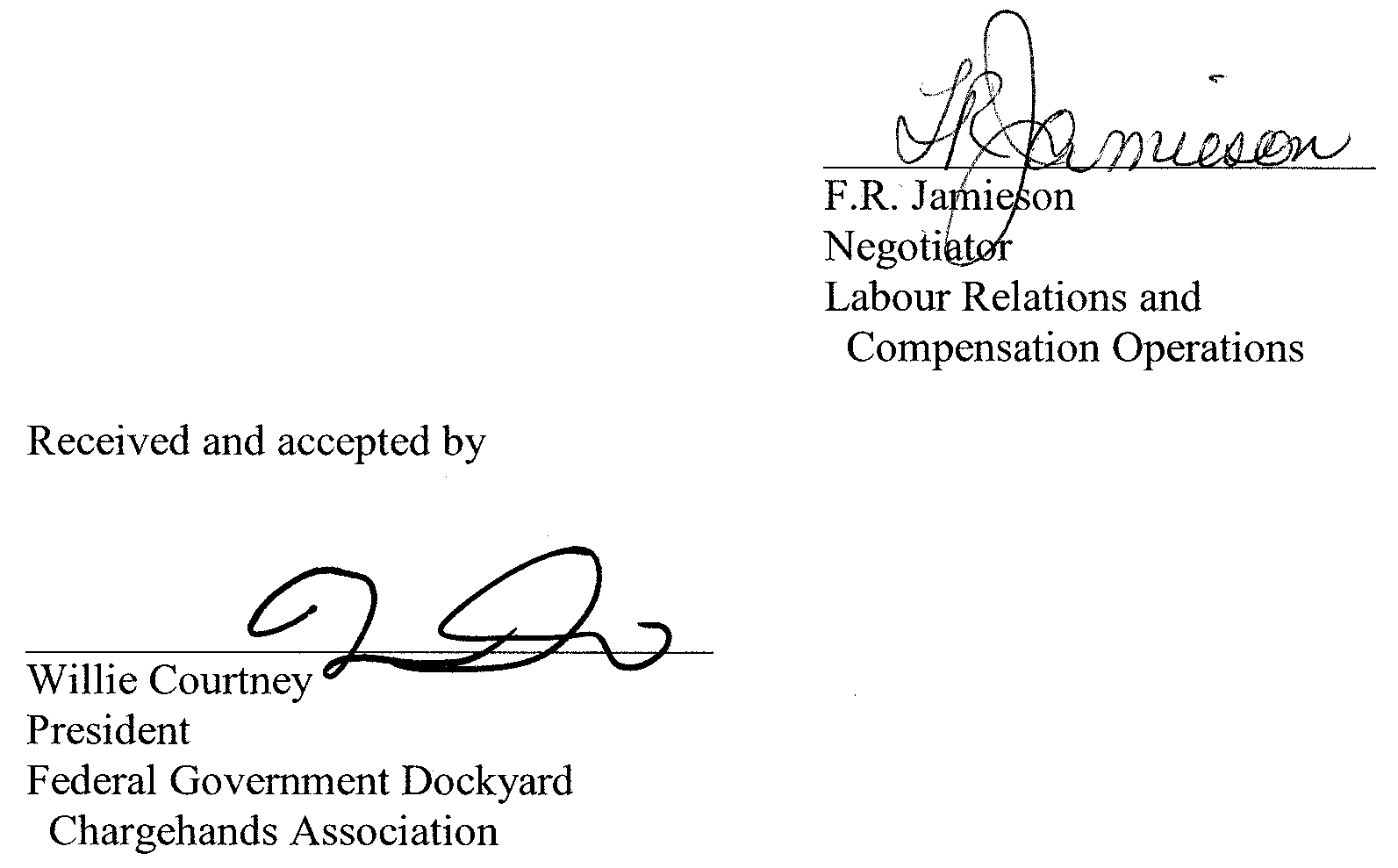 Signature Page - SRC Agreement - Letter of Understanding (2003-1)