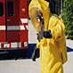 Person in biohazard suit