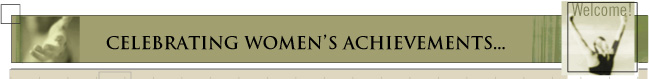 Banner: Celebrating Women's Achievements