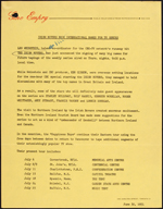 Press release announcing musicians who will appear on the IRISH ROVERS television series, and a description of the Irish Rovers' tour of Northern Ireland and eastern Canada, June 30, 1971