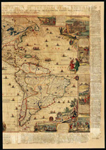 Map of the Americas by Nicolas de Fer, 1698