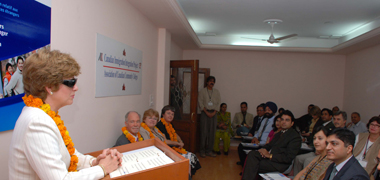 Photo of Minister Diane Finley in India