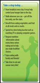 Eat well and be active every day