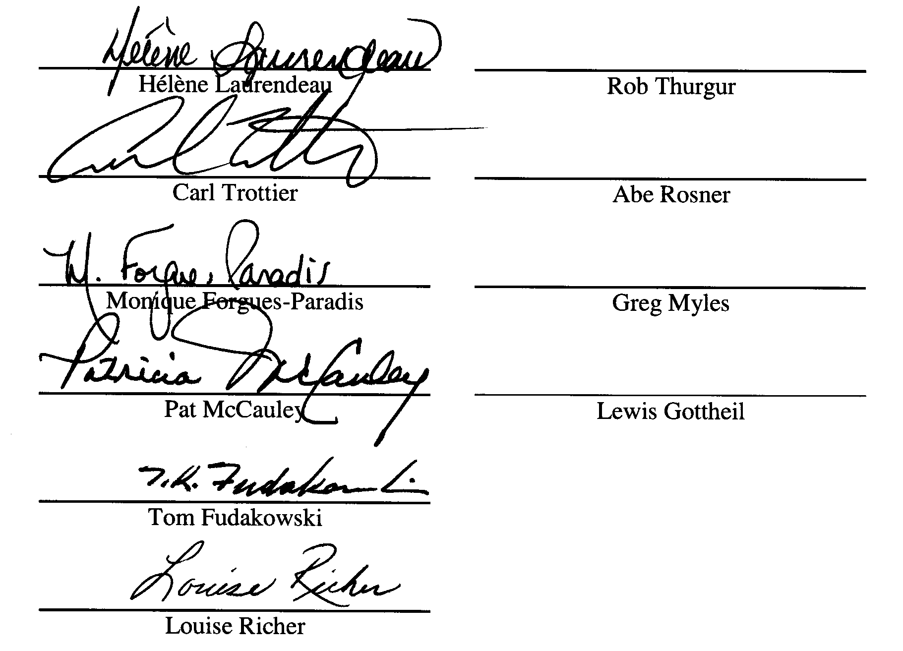 signatures