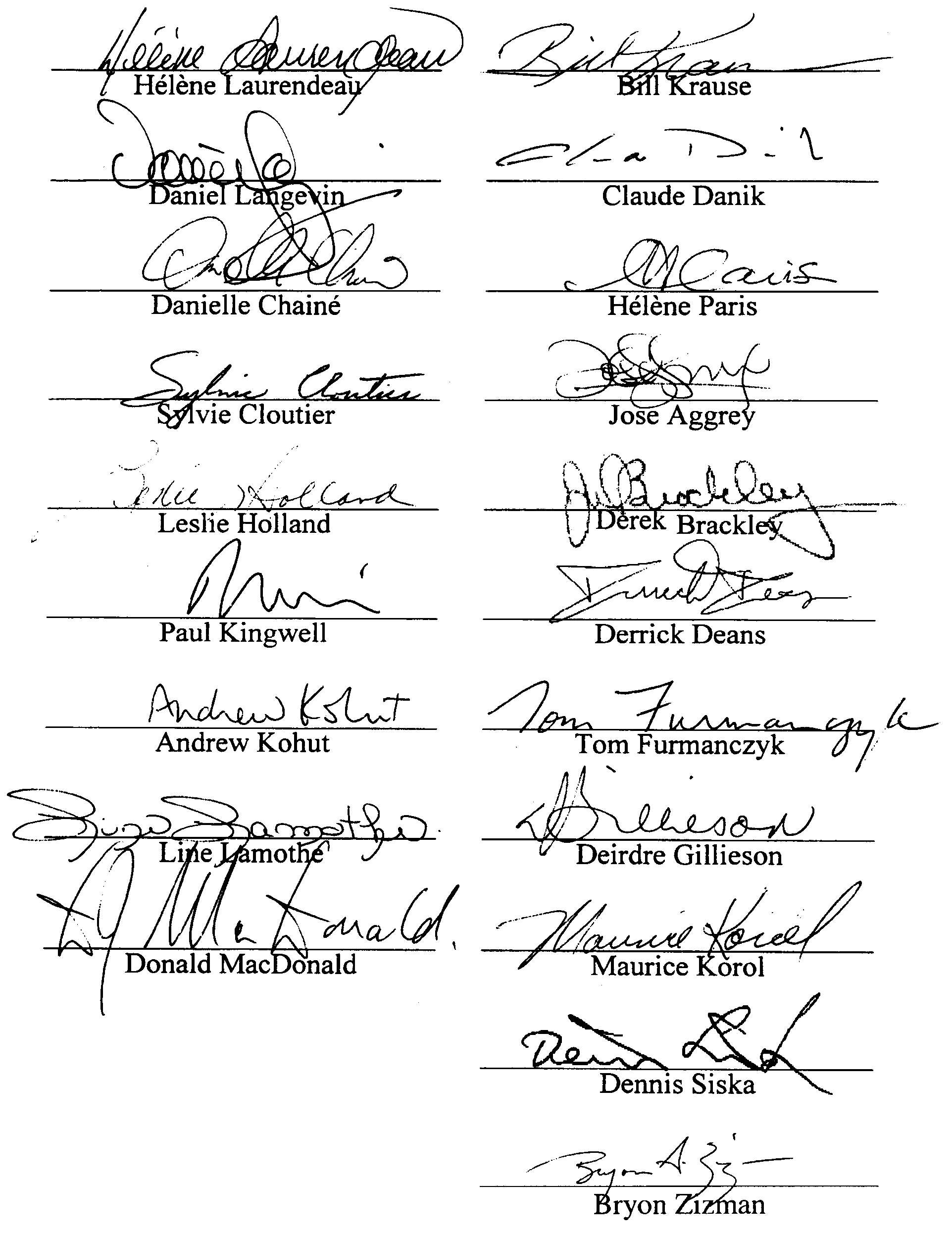 Page signature - Convention EC