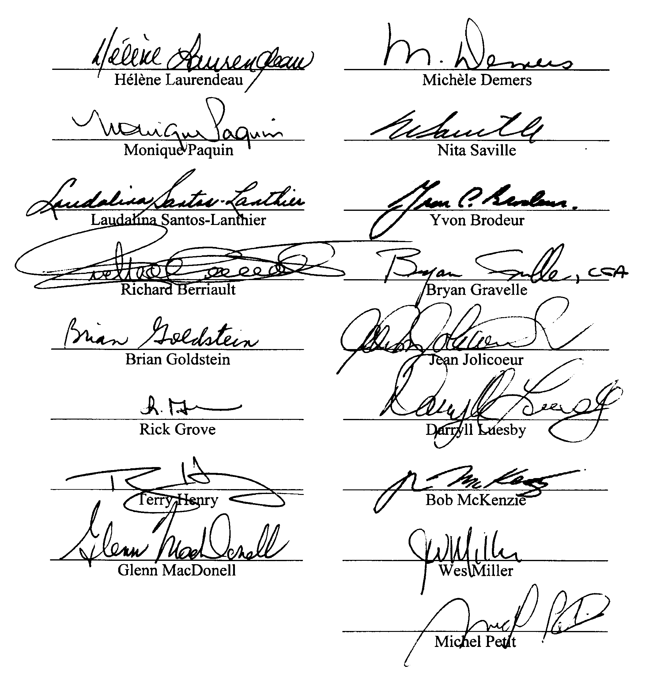 first signing page