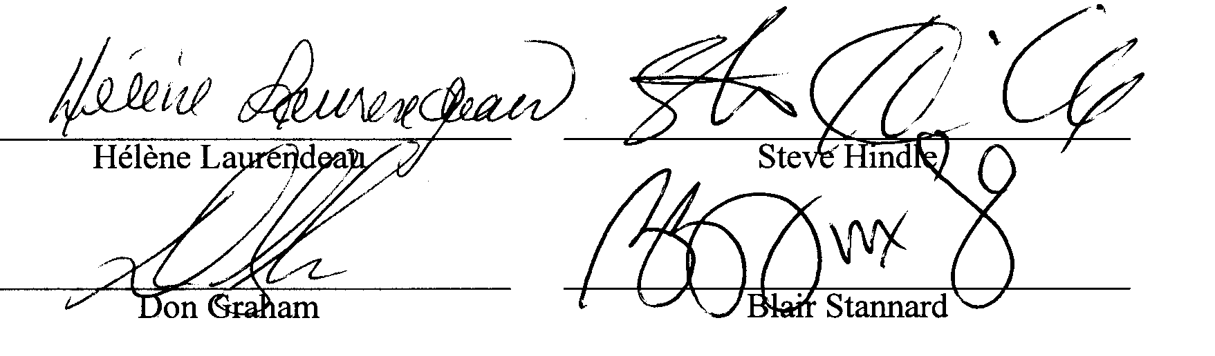 Signature Page - Appendix E (CS)