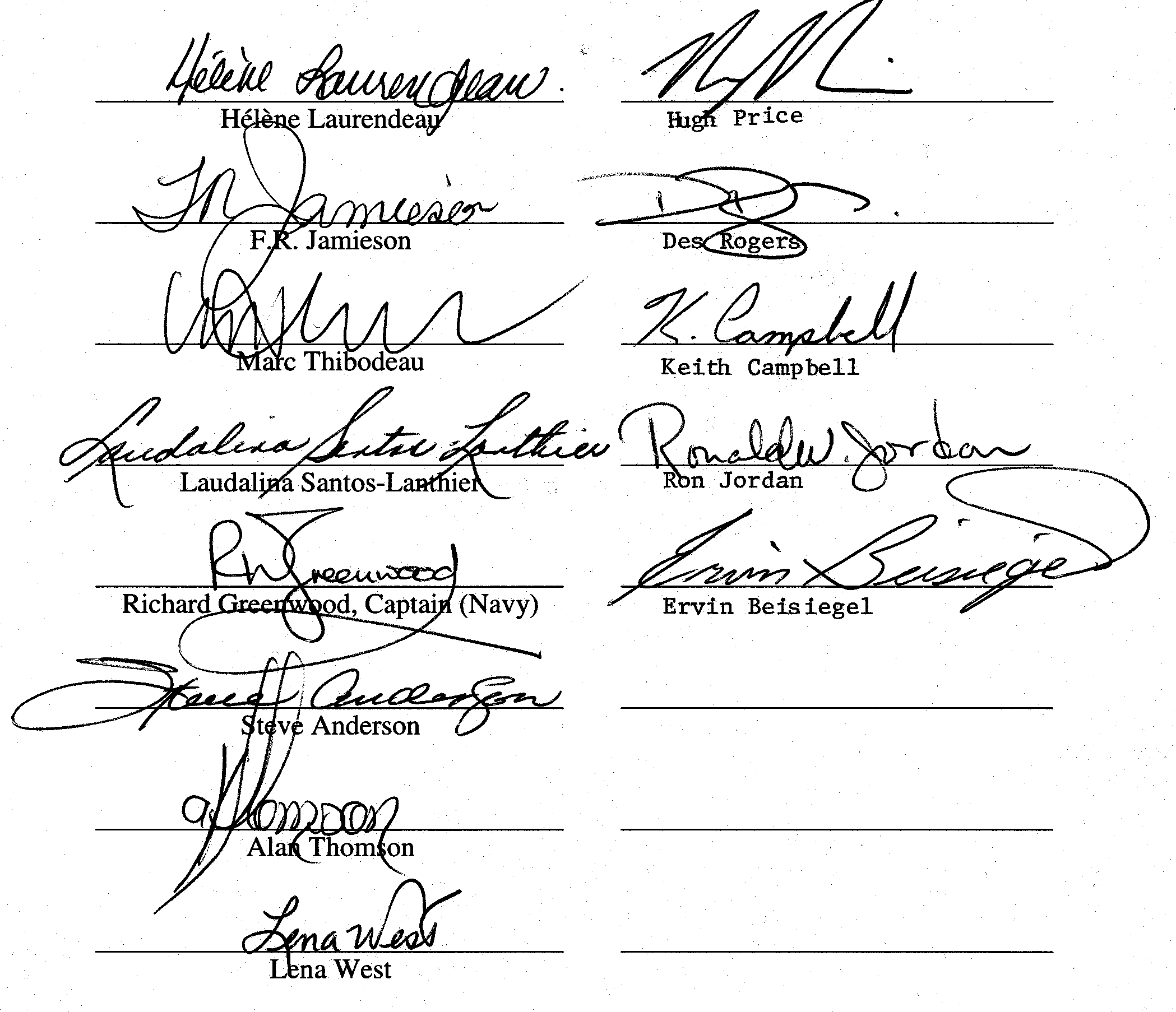 First Signature Page SRW