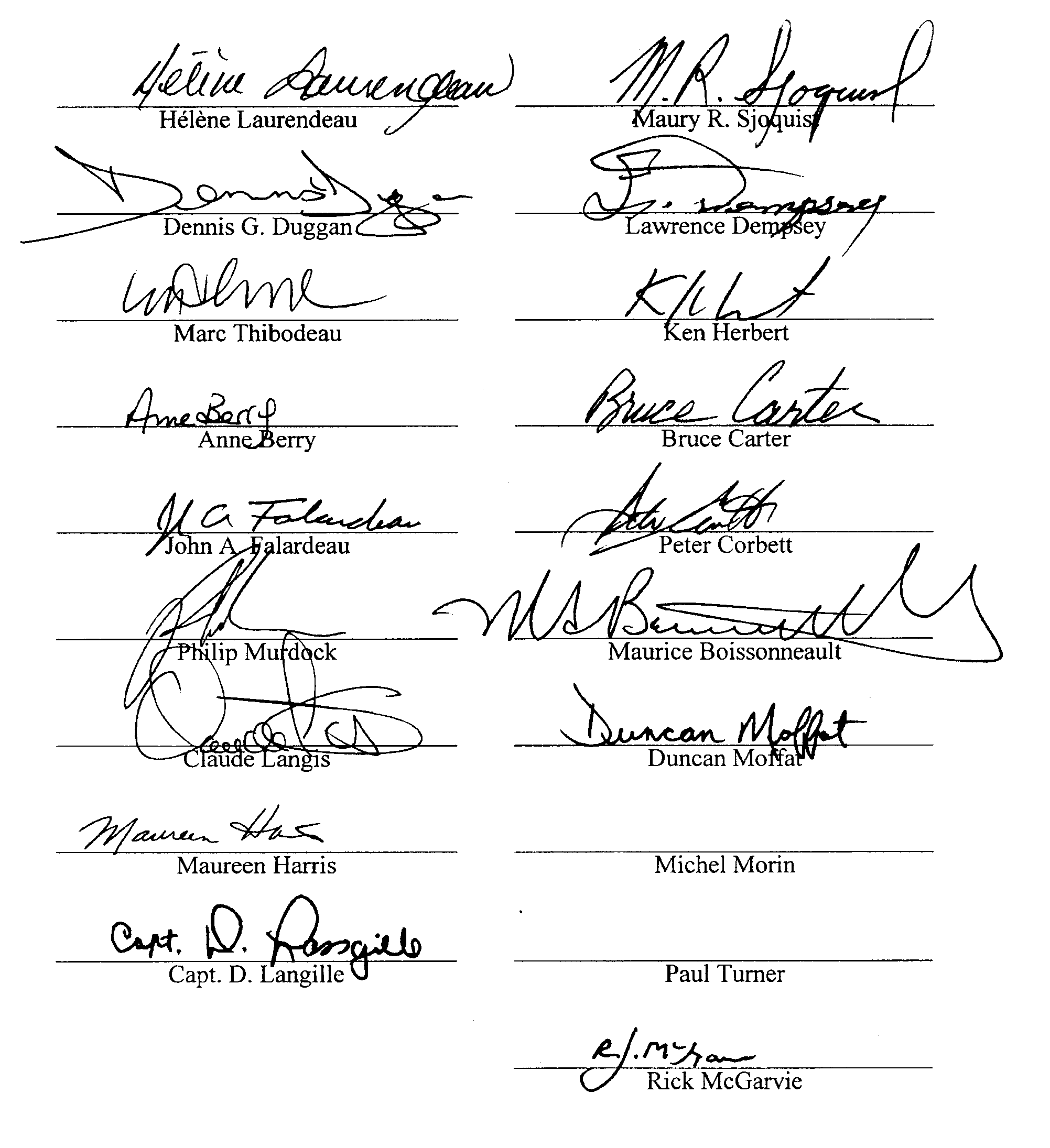 Signing page