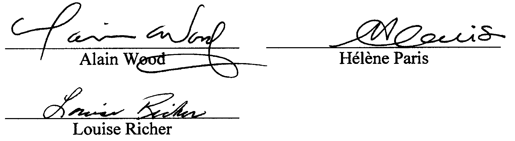 Second Signature Page - TR Agreement