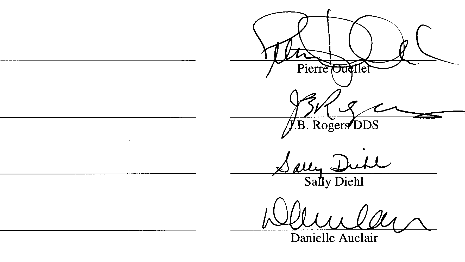 Second Signature Page - Health Services (SH)