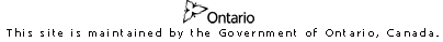 This site maintained by the Government of Ontario