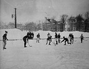Hockey game, McGill University, Montreal, Quebec (1901)