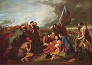 The Death of General Wolfe on the Plains of Abraham at Quebec in 1759, part of the Seven Years' War