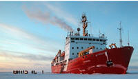 Navire de la Garde côtière canadienne dans l’Arctique