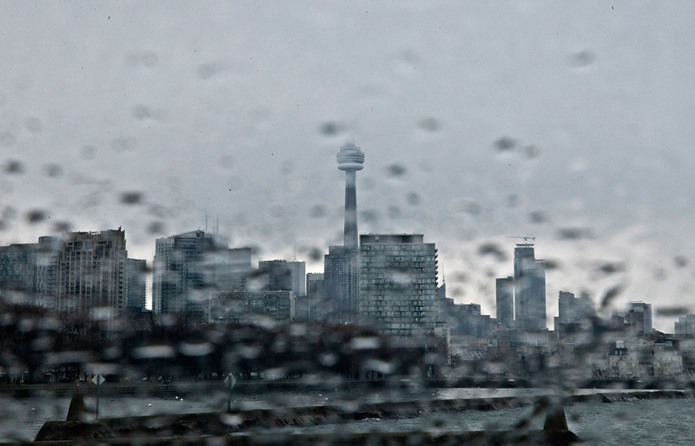 Expect this view for much of the week as Toronto backpedals from spring.