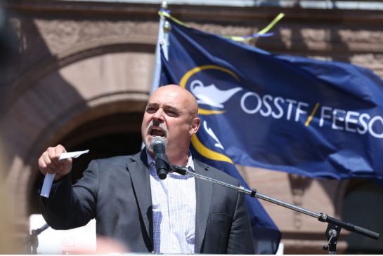 Paul Elliott, president of the Ontario Secondary School Teachers' Federation (OSSTF), said the $1 million payout from the province won't cover all the union's bargaining costs which already exceed $1.3 million.
