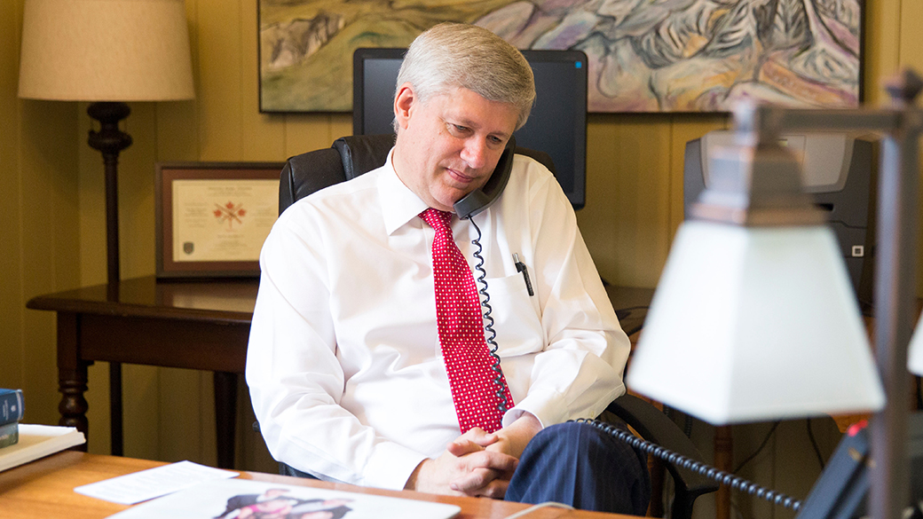 Le Premier ministre Stephen Harper s’entretient avec Petro Poroshenko, Président de l’Ukraine, avant d’accueillir Arseni Iatseniouk, Premier ministre de l’Ukraine, au Canada. 