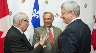 Le PM Harper se rend à Montréal (Québec)