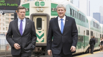 Le PM Harper annonce d’autres détails sur le nouveau Fonds pour le transport en commun à Toronto 