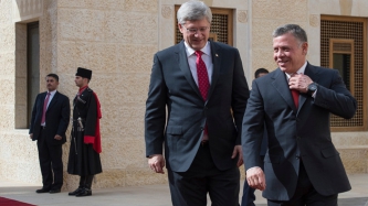 PM Harper meets with Jordanian leaders during his first official trip to Jordan
