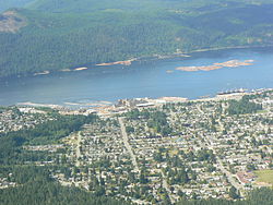 Aerial view of Port Alberni