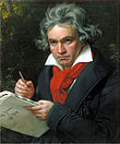 German composer and pianist Ludwig van Beethoven