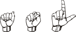 American Sign Language ASL.svg
