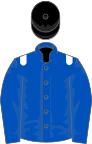 Royal blue, white epaulets, black cap