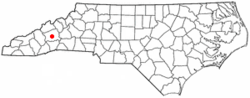 Location in North Carolina