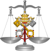 Scale of justice, canon law.svg