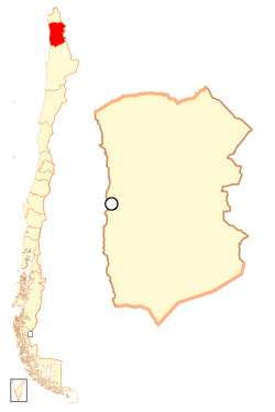 Map of Tarapacá Region