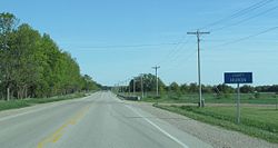 Entering Huron County on Highway 21