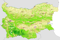 Map of Bulgaria's landcover