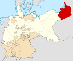 Location of East Prussia