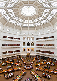 State Library of Victoria La Trobe Reading room 5th floor view.jpg
