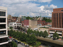 Downtown Bangor in August 2004