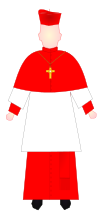 Cardinal - choir dress.svg
