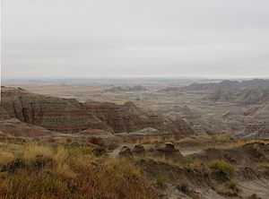 Badlands in the northern portion of Pine Ridge Indian Reservation