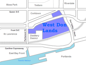 West Don Lands area