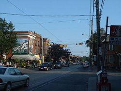 Roncesvalles Avenue, looking south from Marmaduke Avenue