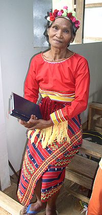 Isnag Woman Traditional Attire.JPG