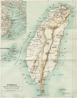 Location of Taiwan under Japanese rule