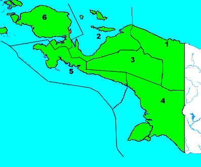 Afdelingen of Papua