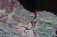Satellite image of Taipei City