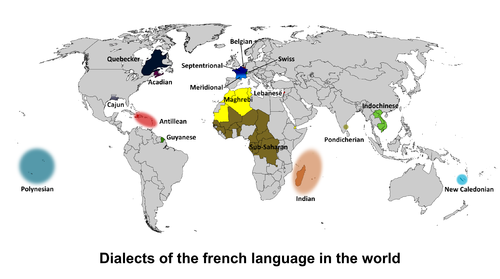 Dialects of the French language in the world
