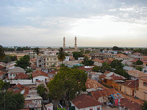 Banjul King Fahad Mosque and surroundings