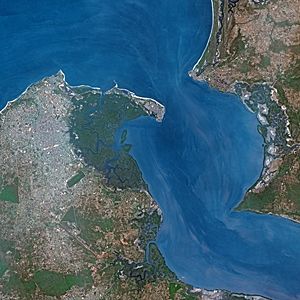 Banjul seen from SPOT satellite